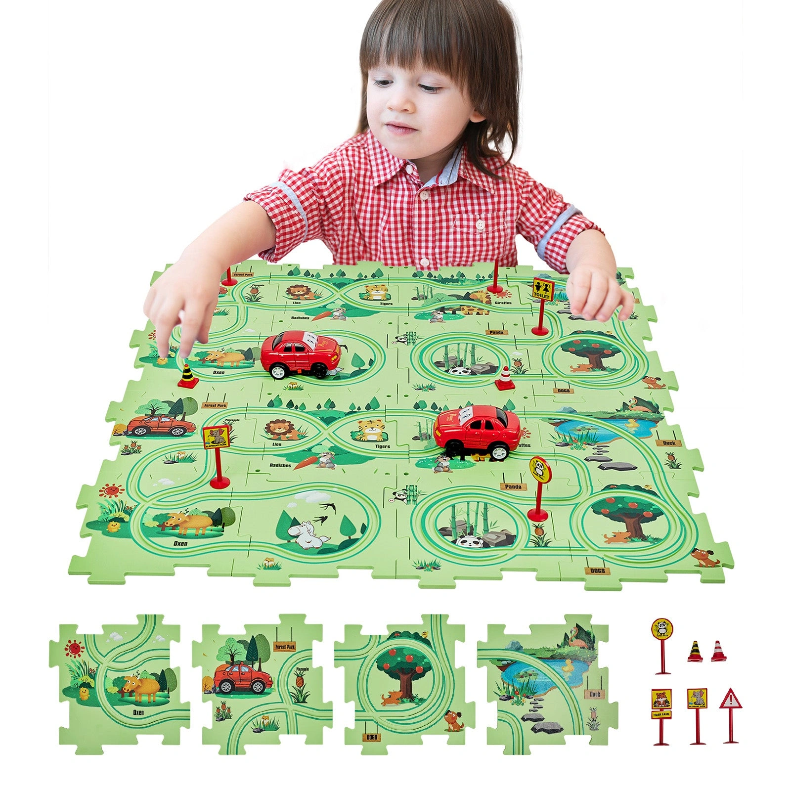 Wild Forest STEM Building Toys Kids Creative Puzzle Set